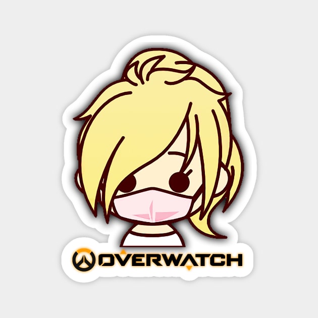 Overwatch Mercy Logo Magnet by DebHarley