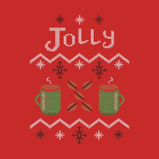 Jolly Coffee Holiday Sweater by Eat, Geek + Be Merry