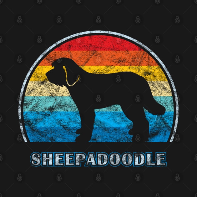 Sheepadoodle Vintage Design Dog by millersye