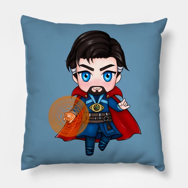 Chibi Doctor Strange Pillow by Purplehate