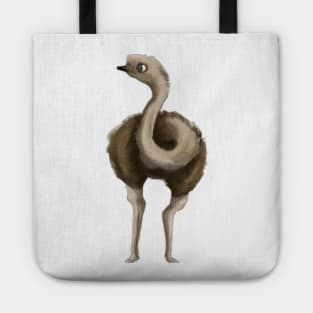 Cute Ostrich Drawing Tote