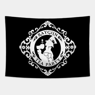 Raygun Tea Party Logo (Dark) Tapestry