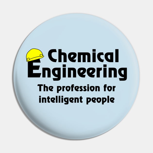 Smart Chemical Engineer Pin by Barthol Graphics