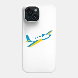 Private Airplane Flying Emoticon Phone Case