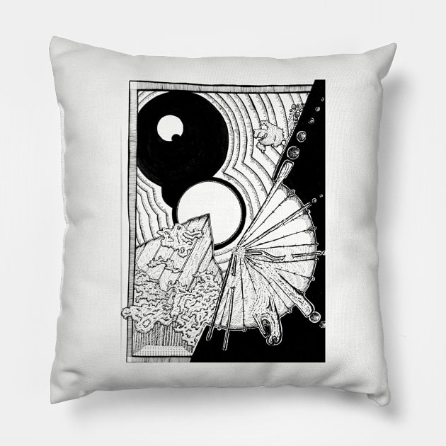 Lunar Echo Pillow by KaylenCastle