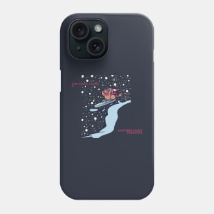 Funny Trash Panda In Snow (Dark Version) Phone Case