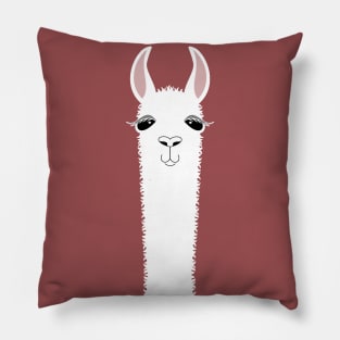 MARSALA LLAMA PORTRAIT Pillow