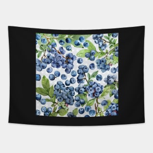 Watercolor blueberry Tapestry