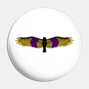 Fly With Pride, Raven Series - Intersex Pin