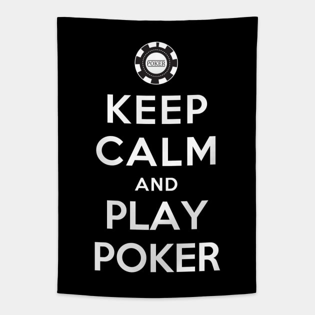 Keep Calm and Play Poker Tapestry by YiannisTees