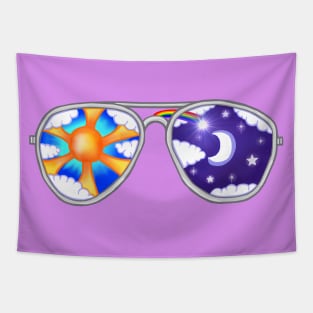 Day and Night Sunglasses Tapestry