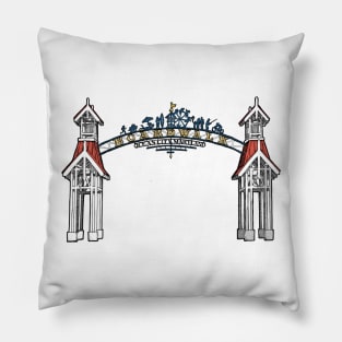 Ocean City Boardwalk Pillow