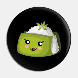 Smiling kawaii sushi Pin