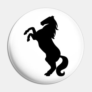 horse silhouette Pin