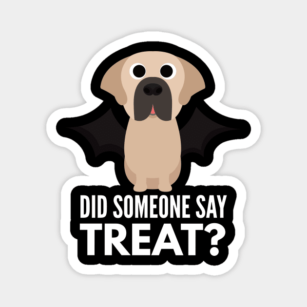 St Bernard Halloween Trick or Treat Magnet by DoggyStyles