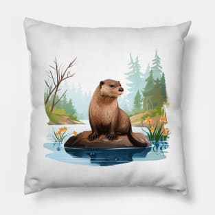 River Otter Pillow