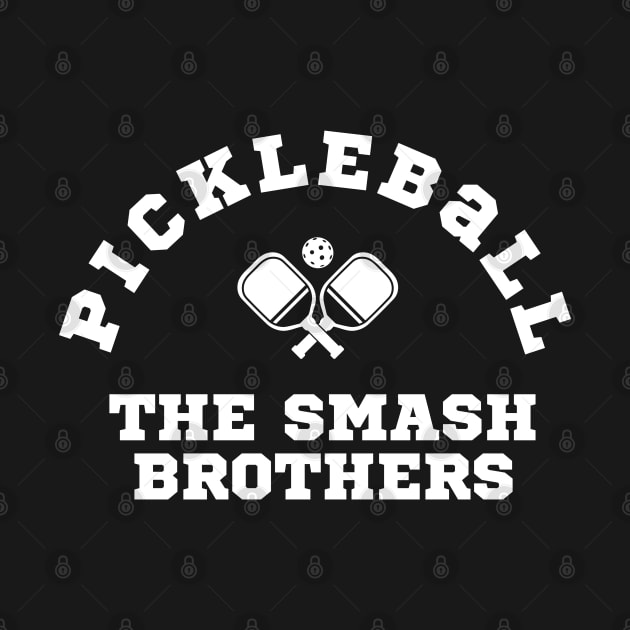 THE SMASH BROTHERS Pickleball team player, ball, paddle, fun sport for the whole family by KIRBY-Z Studio