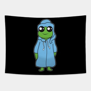 Cute Frog Comic Tapestry