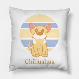 Cute Dogs illustrations - Chihuahua Pillow