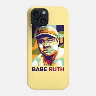 Abstract Popart Babe Ruth Phone Case