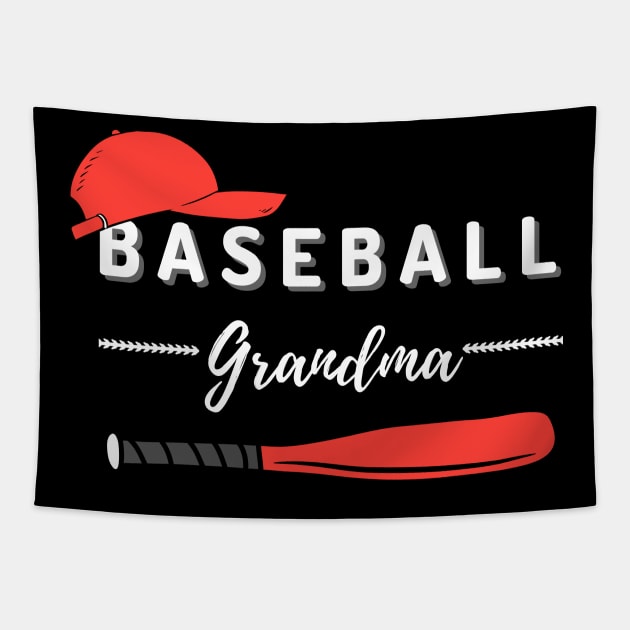 Baseball Grandma Tapestry by Qibar Design