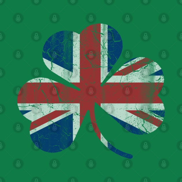 Union Jack Shamrock England United Kingdom St Patricks Day by E