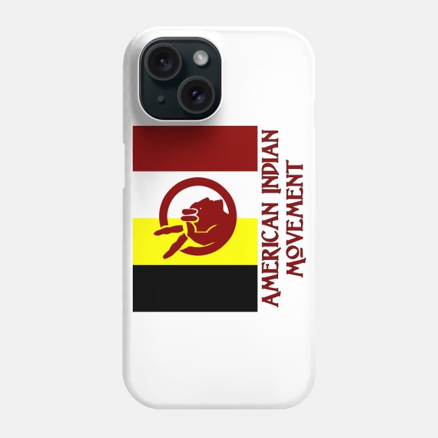 Flag of the American Indian Movement Phone Case by Naves