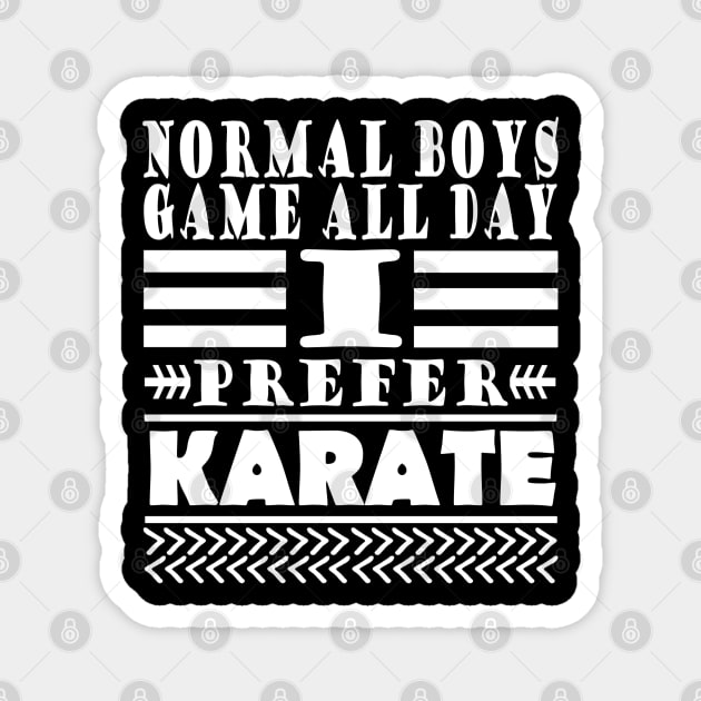 Karate Judo Martial Arts Men Guys Gift Idea Magnet by FindYourFavouriteDesign