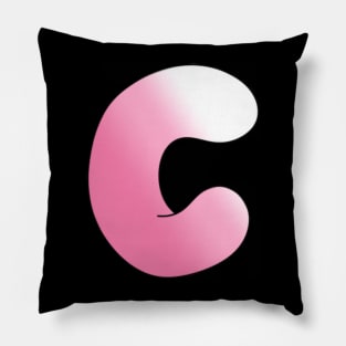 Pink Letter C Pillow