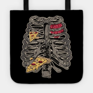 BONES MORE PIZZA Tote