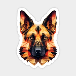 German Shepherd Portrait K9 Magnet