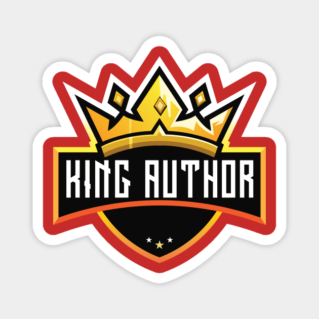 King Author Magnet by TheWriteStuff