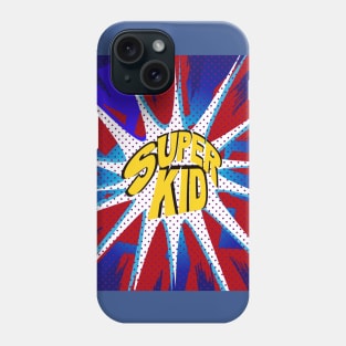 Superkid Comic Cartoon Hero Superhero Burst Phone Case