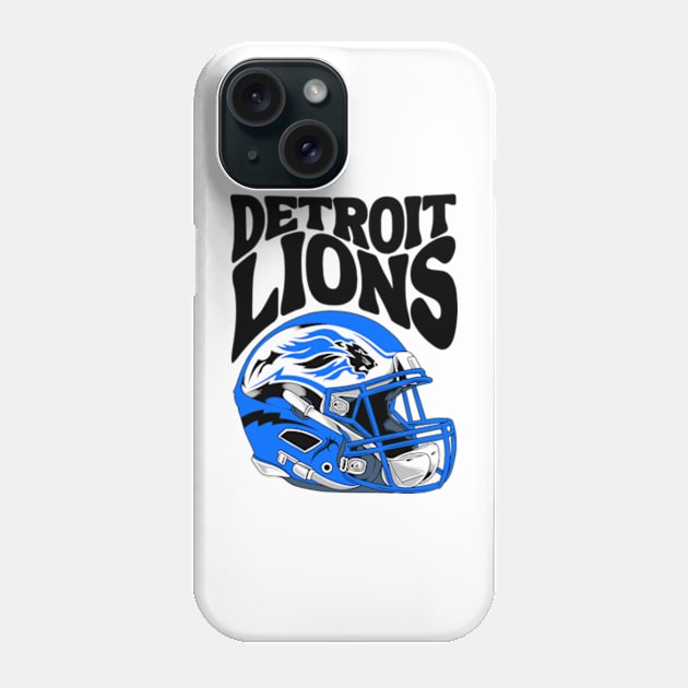 Detroit Lions Phone Case by scallywag studio