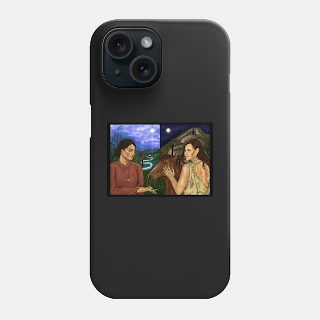 Worlds Apart - AndromaQuynh painting Phone Case by dangerbeforeyou