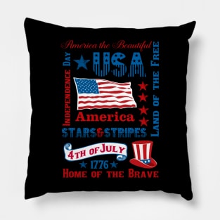 Subway art America Pillow