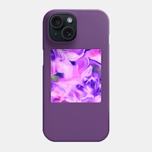 Purple petals abstract Phone Case