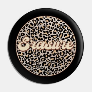 Classic Music Erasure Personalized Name Circle Birthday Pin