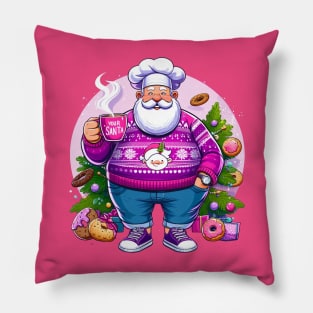 Chef Around The Christmas Tree Pillow