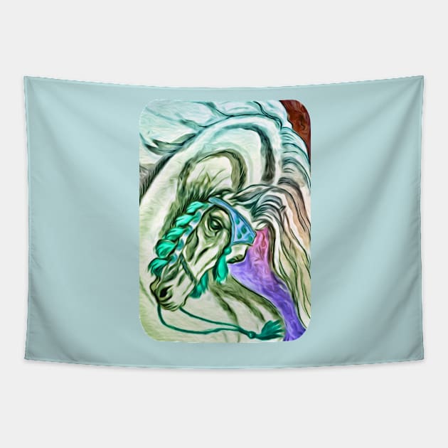 Arabian Horse. Bright Colours. Tapestry by chepea2