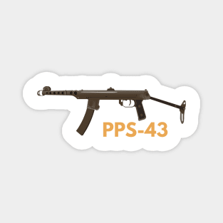 Soviet WW2 PPS-43 Submachine Gun Magnet