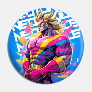 PROUD OTAKU 🟦🟨 SHONEN HERO - #1 HERO 🟥🟨 ANIME MANGA FASHION Pin