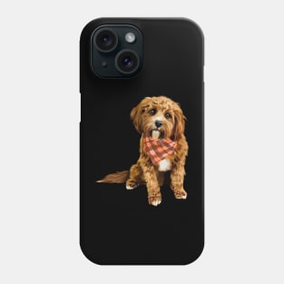 brown dog napkin Phone Case