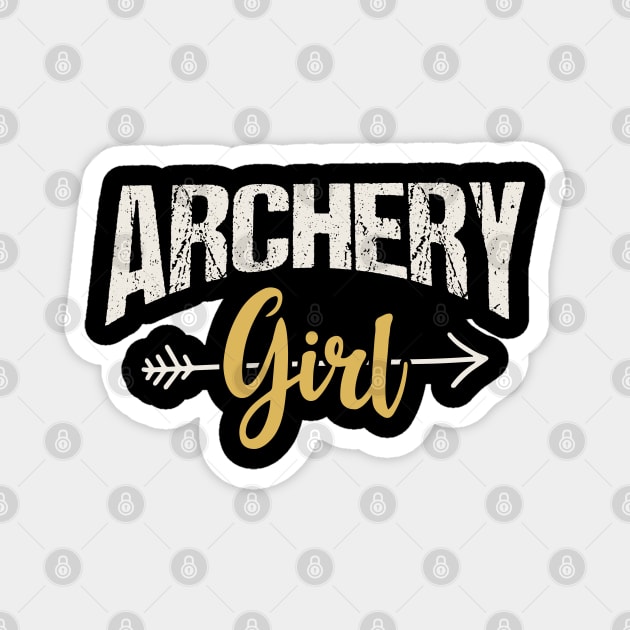 Archery Girl Magnet by Tesszero