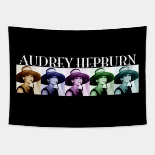 Audrey Hepburn style icon in WHITE Tapestry