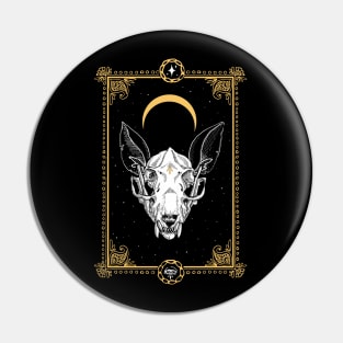 Ugly Tarot Skull Design Pin