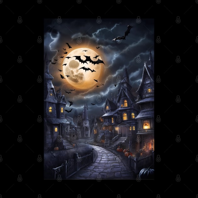 Halloween town, horror nights, party by Designs Stack