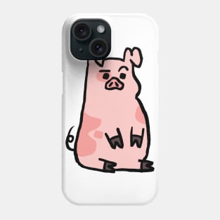 Cute Cartoon Piggy very Amused Phone Case