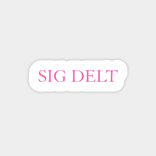 SIG DELT gucci font Magnet