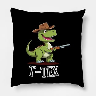 T-Rex Dinosaur Pun Pillow